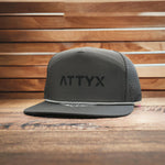 Load image into Gallery viewer, ATTYX 7 Panel Flat Brim Charcoal
